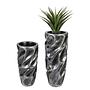 Drop Planter Synthetic Resin Silver Ø38 cm 3