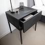 IKON Nightstand Real Wood Veneer Black 4