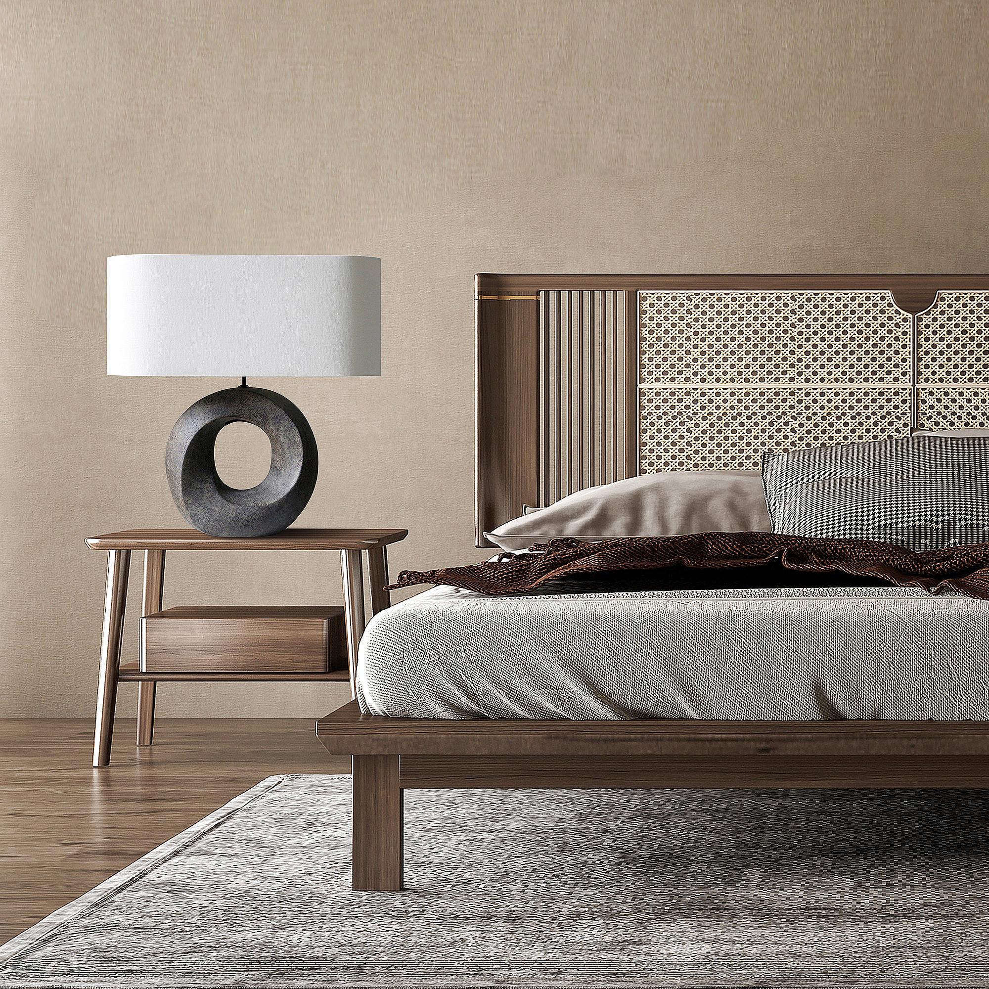 Tatihara Table Lamp 1-Light Type C Linen Ceramic 3