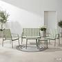 Vinoa Seating Group Set of 5 Steel Green White 1