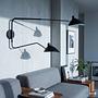LENIX Wall Lamp 2-Light Iron 3