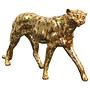 Skulptur Gepard Typ A Kunststein Gold 0