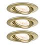 3x Nova Plus Dim recessed spotlight aluminum gold 0