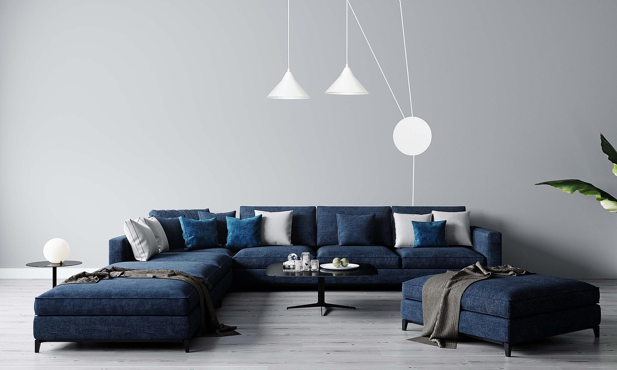 Abramo Pendant Light 2-Light Steel White 3