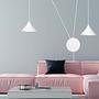Abramo Pendant Light 2-Light Steel White 2