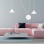 Abramo Pendant Light 2-Light Steel White 4