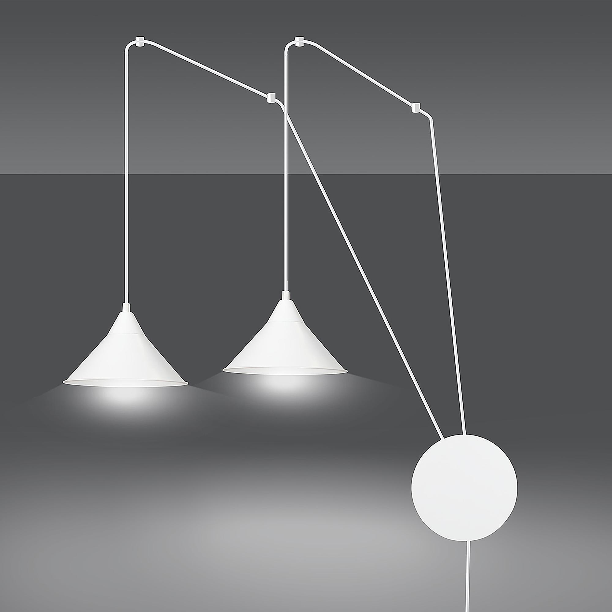 Abramo Pendant Light 2-Light Steel White 0