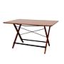 Folding Table Teak Brown 1970s 72x126.5 cm 0