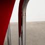 Armchair Metal Fabric Red 1970s 11