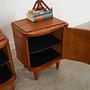 2x Nachttisch Sperrholz Massivholz 1960er Jahre 4
