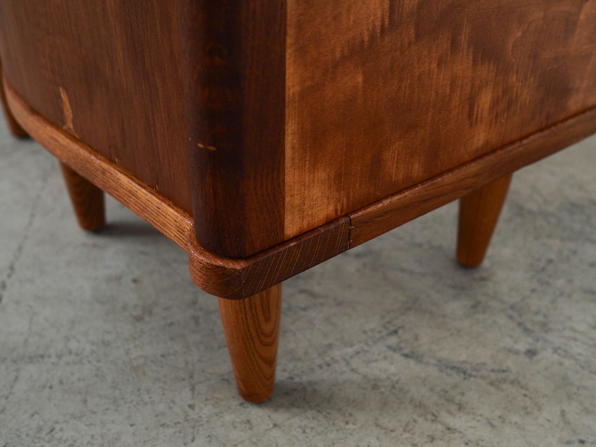 2x Nightstand Plywood Solid Wood 1960s 10