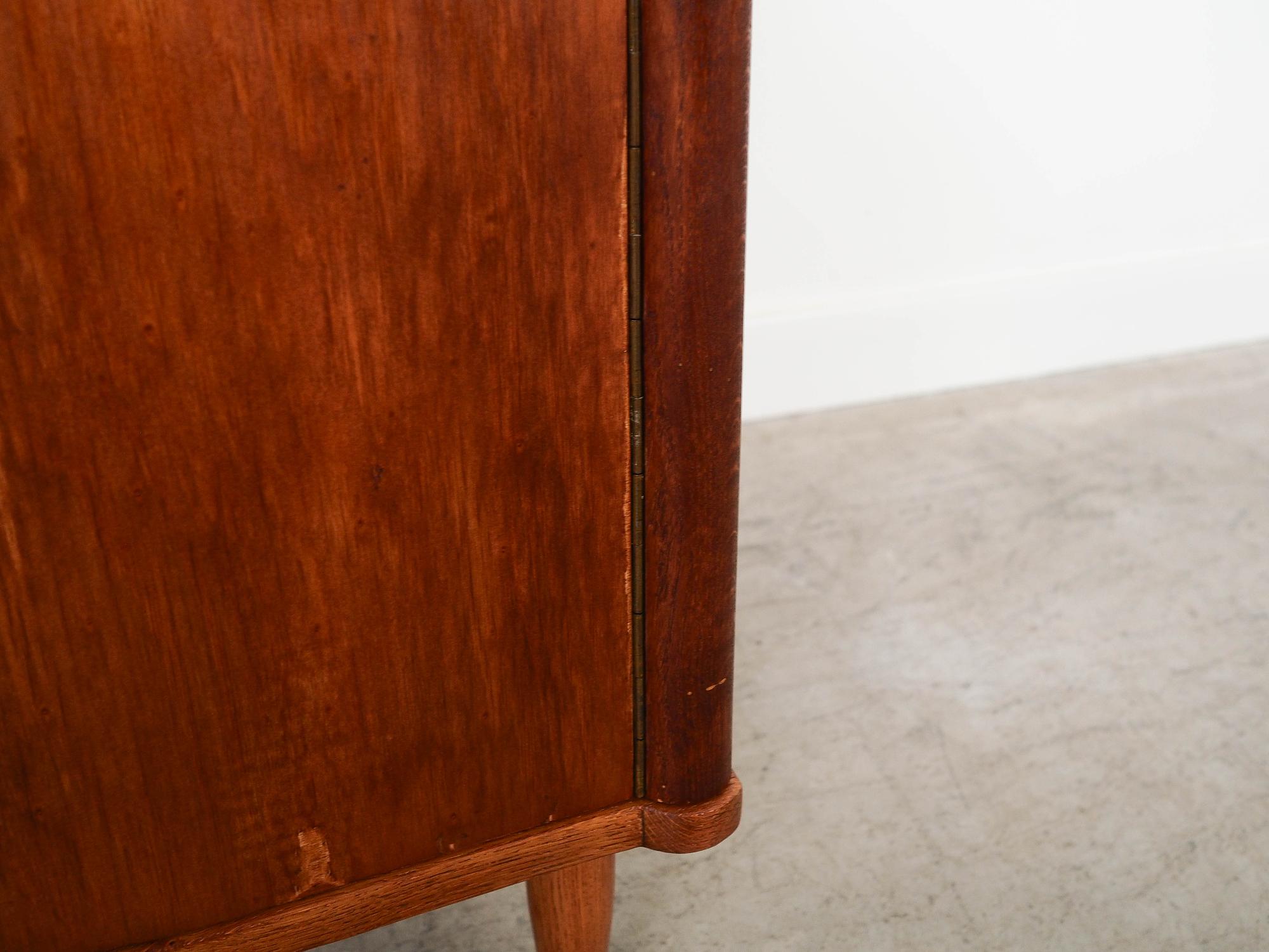 2x Comodino compensato legno massiccio anni '60 12
