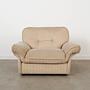 Soffio Sessel Stoff Creme 1970er Jahre 2