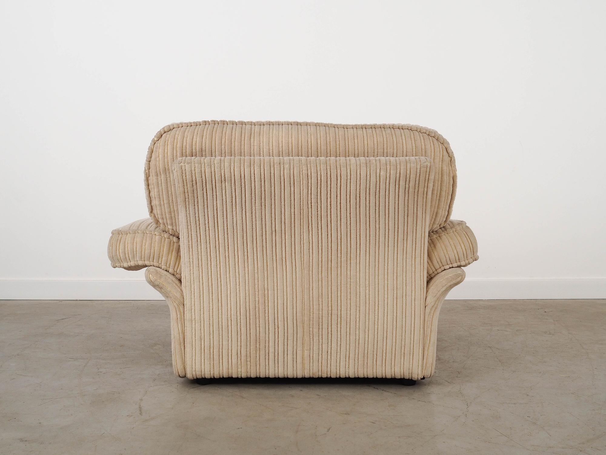 Soffio Armchair Fabric Cream 1970s 5