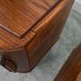 2x Nightstand Plywood Solid Wood 1960s 8
