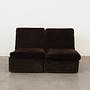 Busnelli Modular Leather Sofa Brown 1970s 1