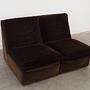 Busnelli Modular Leather Sofa Brown 1970s 2