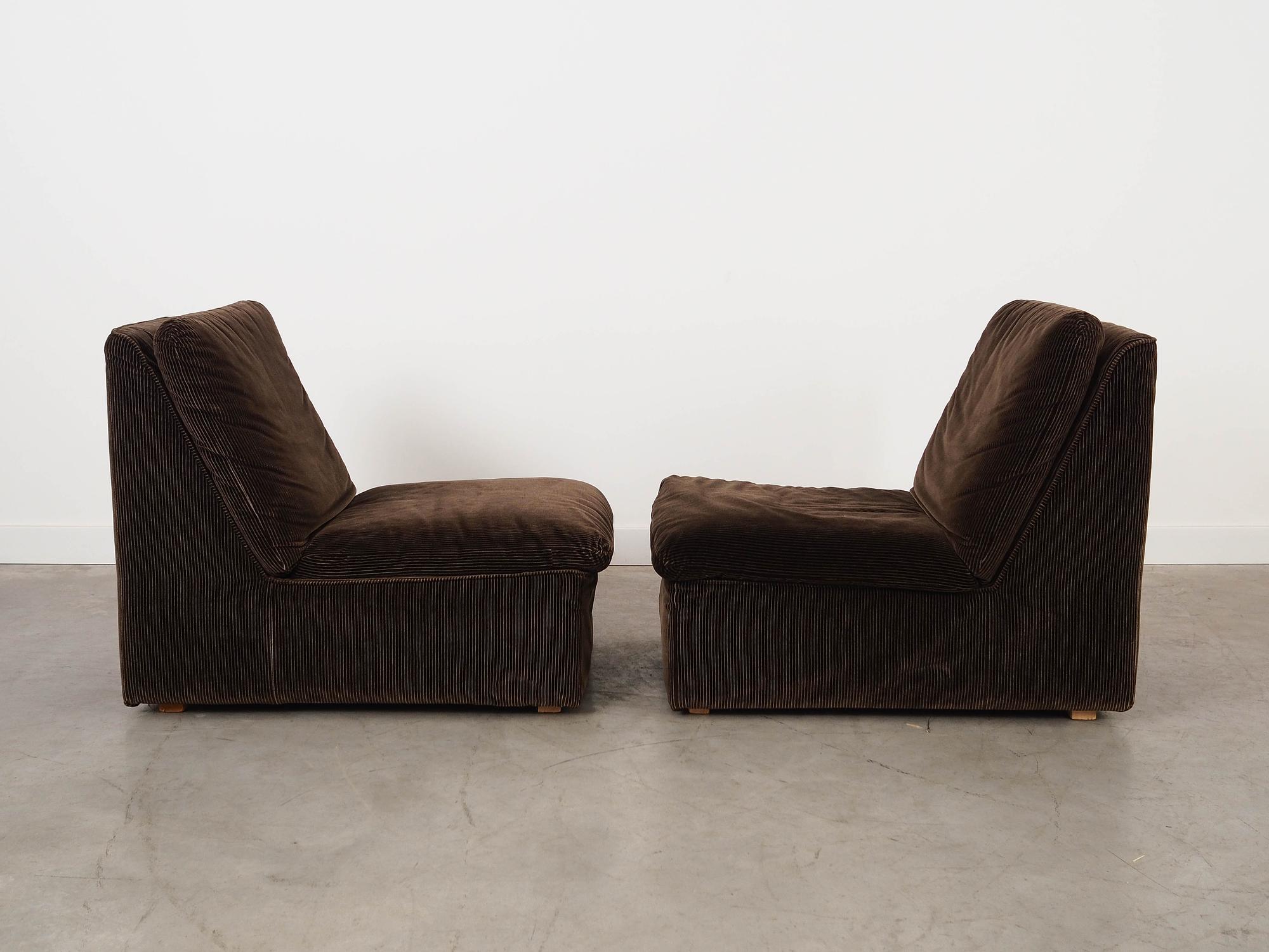 Busnelli Modular Leather Sofa Brown 1970s 6