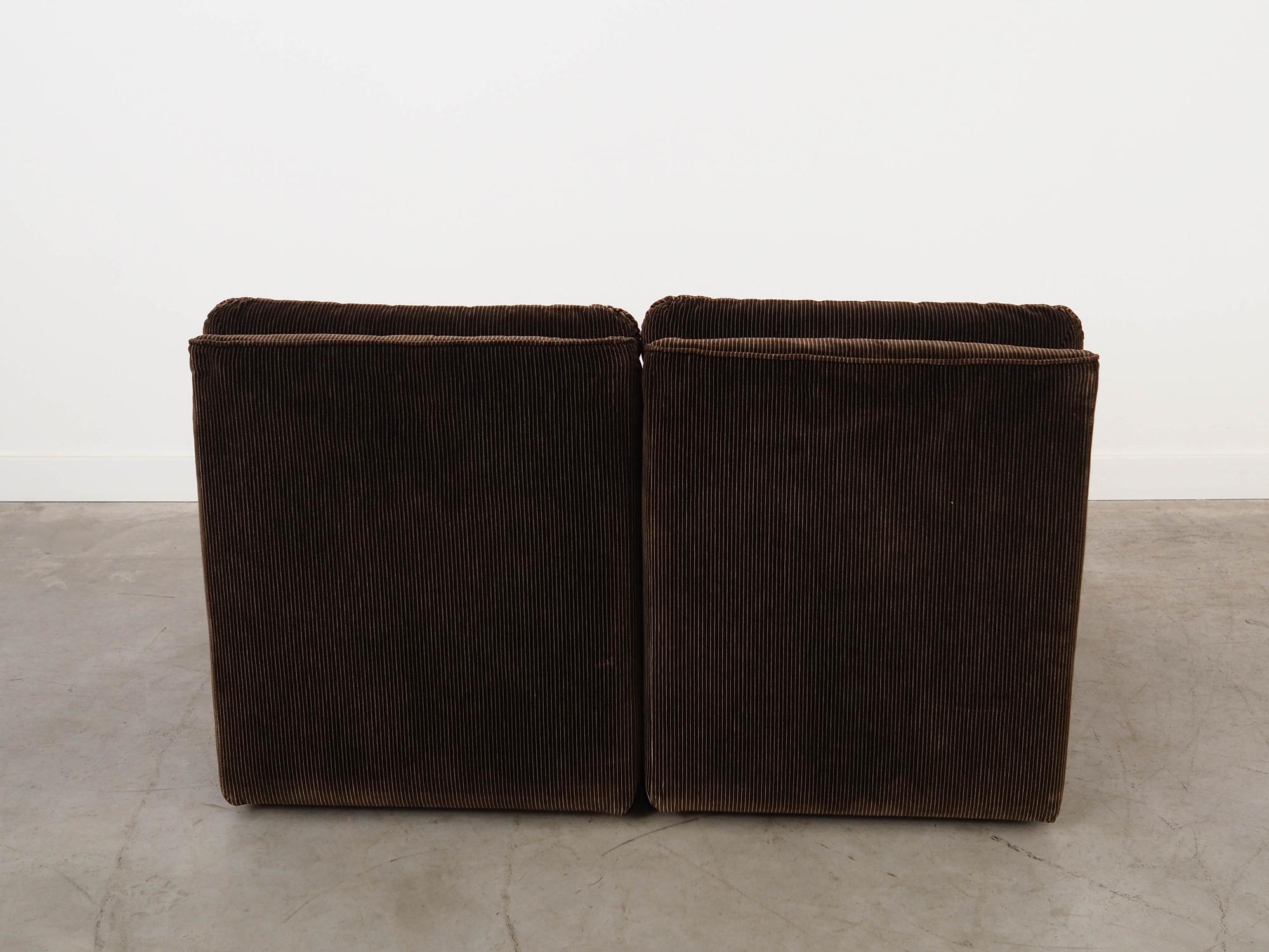 Busnelli Modular Leather Sofa Brown 1970s 7