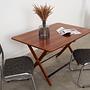 Folding Table Teak Brown 1970s 72x126.5 cm 2