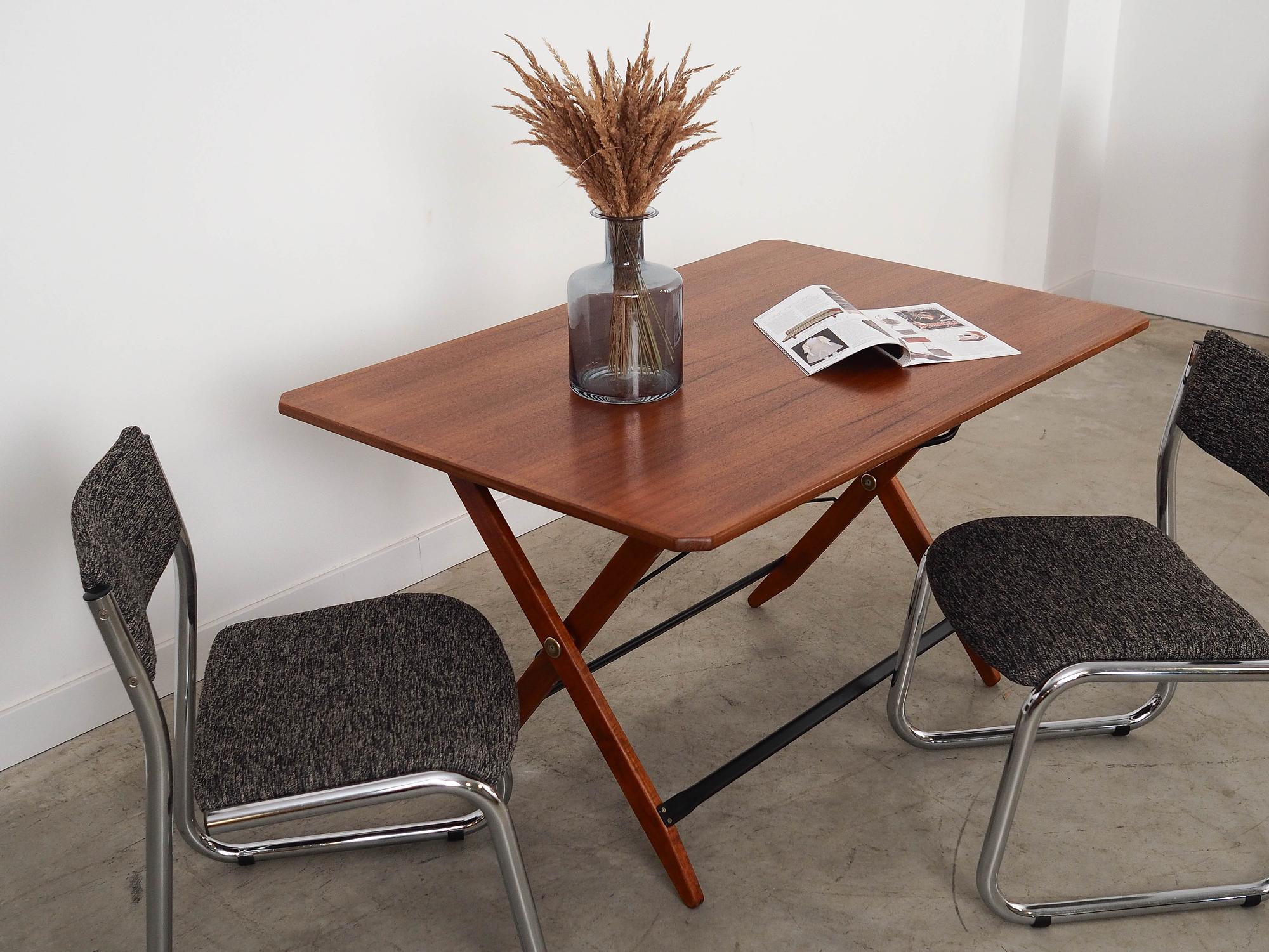 Klapptisch Teakholz Braun 1970er Jahre 72x126,5 cm 2