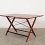 Folding Table Teak Brown 1970s 72x126.5 cm 3