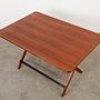 Klapptisch Teakholz Braun 1970er Jahre 72x126,5 cm 5