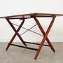 Folding Table Teak Brown 1970s 72x126.5 cm 4