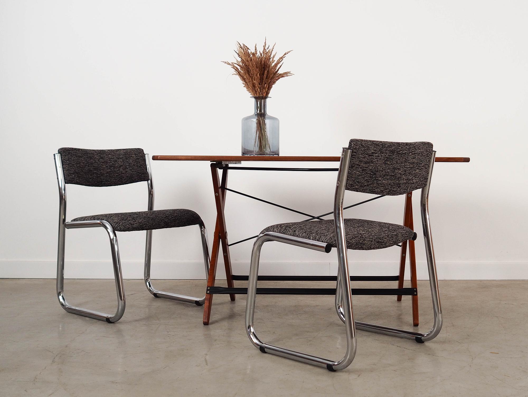 Folding Table Teak Brown 1970s 72x126.5 cm 1