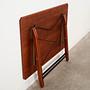 Klapptisch Teakholz Braun 1970er Jahre 72x126,5 cm 12