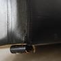 Modular Sofa 2 Pieces Black Leather 1970s 12