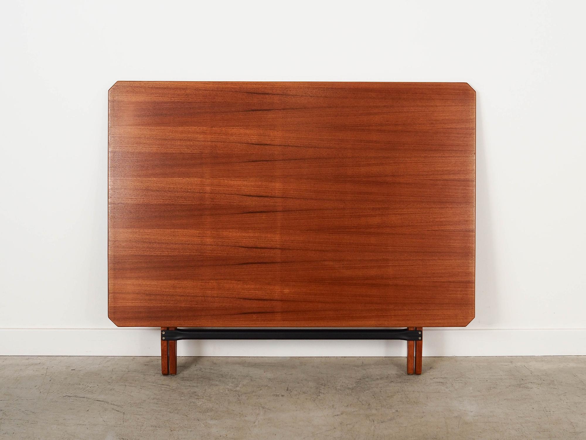 Folding Table Teak Brown 1970s 72x126.5 cm 11