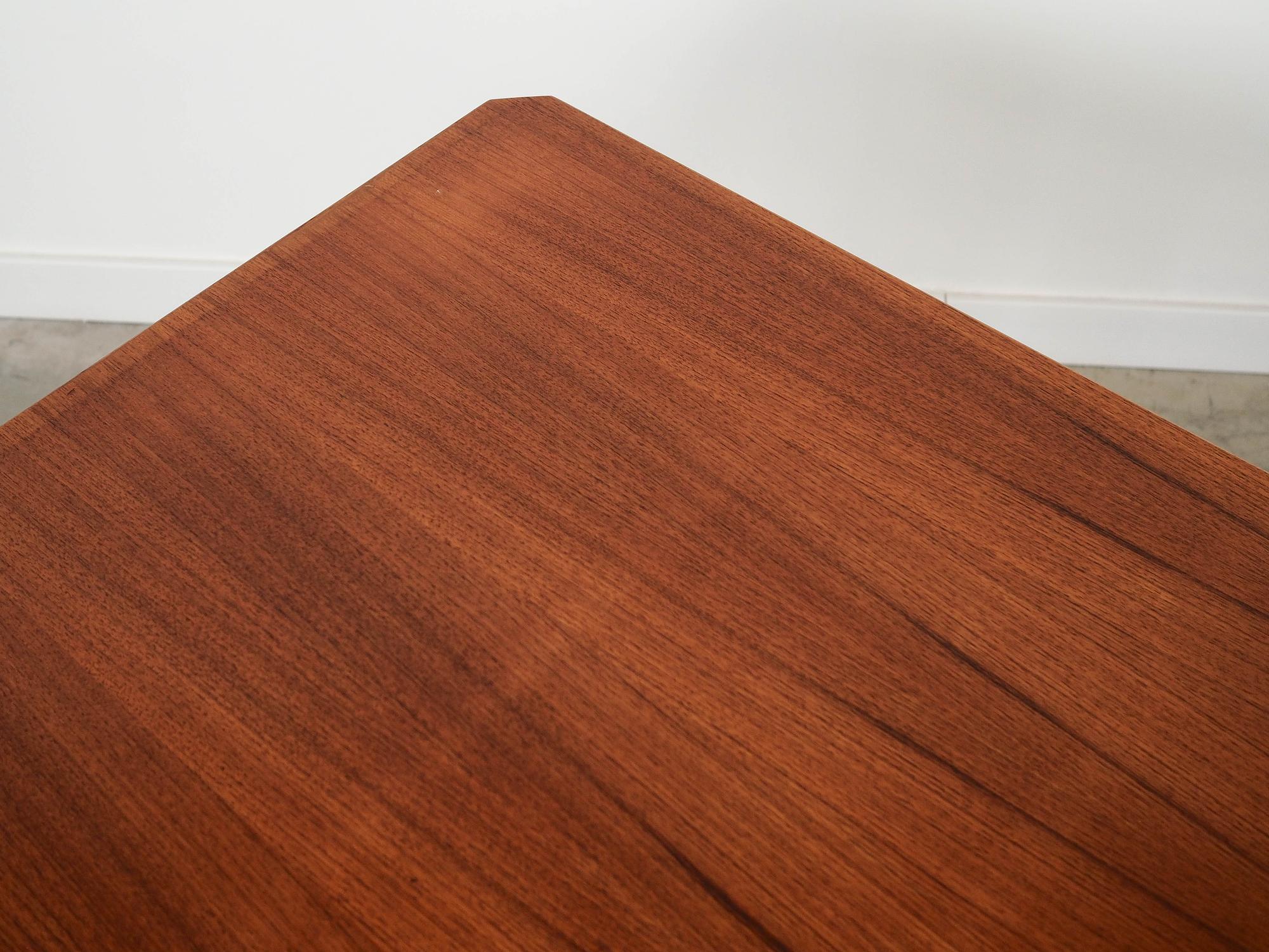Folding Table Teak Brown 1970s 72x126.5 cm 8