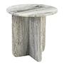 BIHORO Side Table Marble Grey Ø40 cm 0