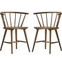 2x Swallow Chair Set Smoked Oak 1