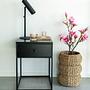 Magnolia Artificial Plant Polyethylene Black Pink 2