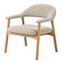 Mesita Lounge Chair Beige Bouclé Oak 1