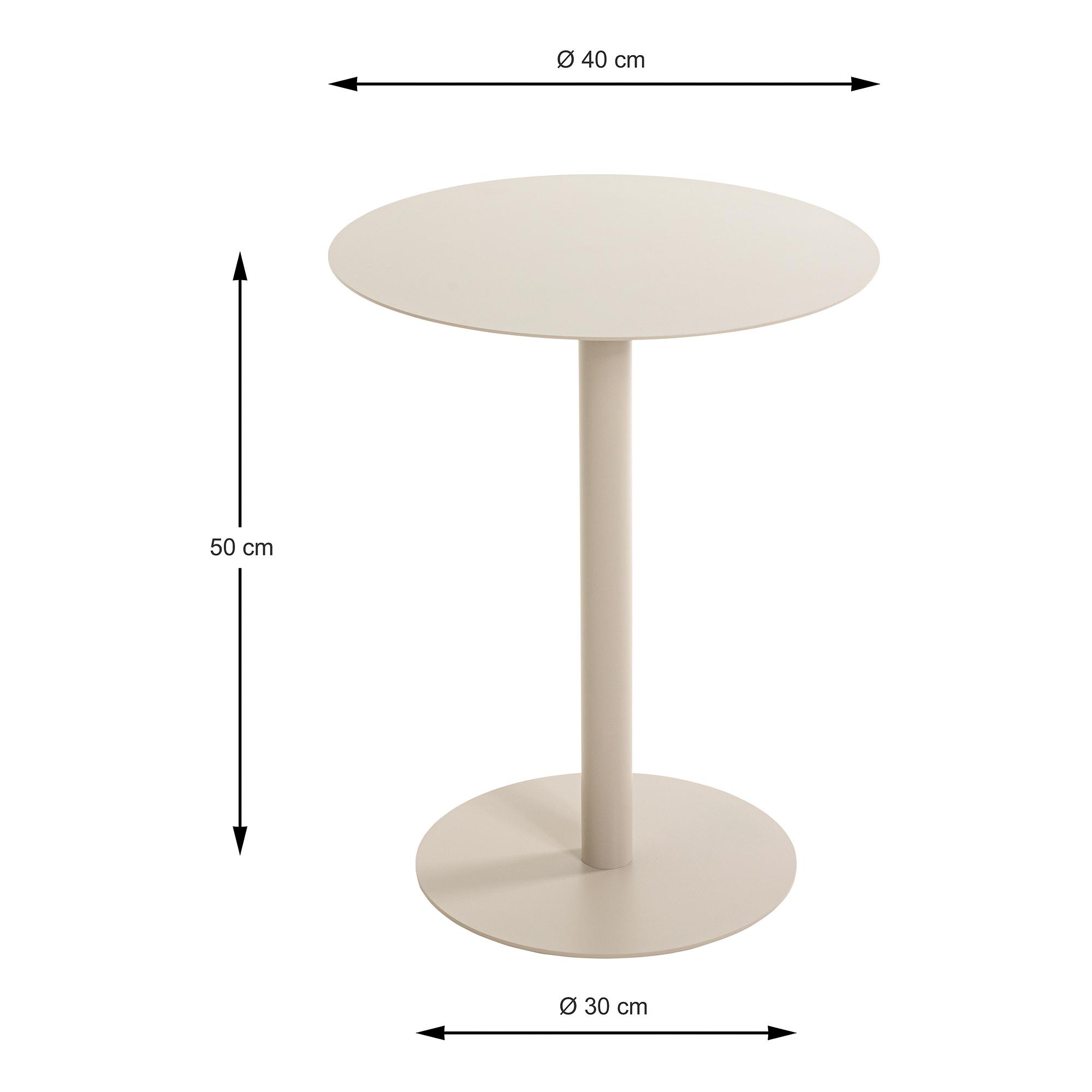 Borgou Side Table Cashmere Ø40 cm 2
