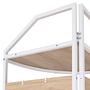 Burdie Corner Wardrobe Wood-Based Material Oak Decor White 3