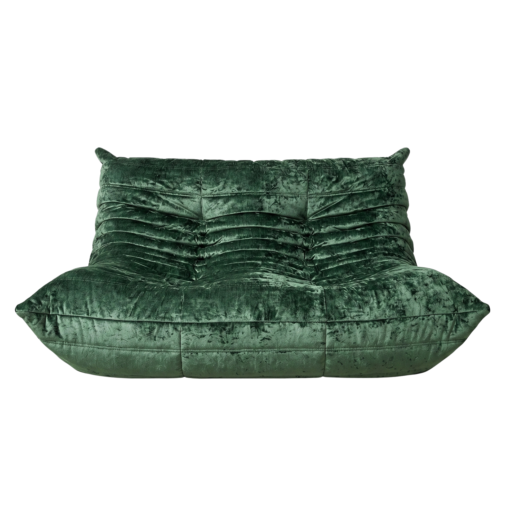 Togo Lounge Set 5-tlg. Washed Samt Forest Grün 1