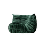 Togo Lounge Set 5-pcs. Washed Velvet Forest Green 3