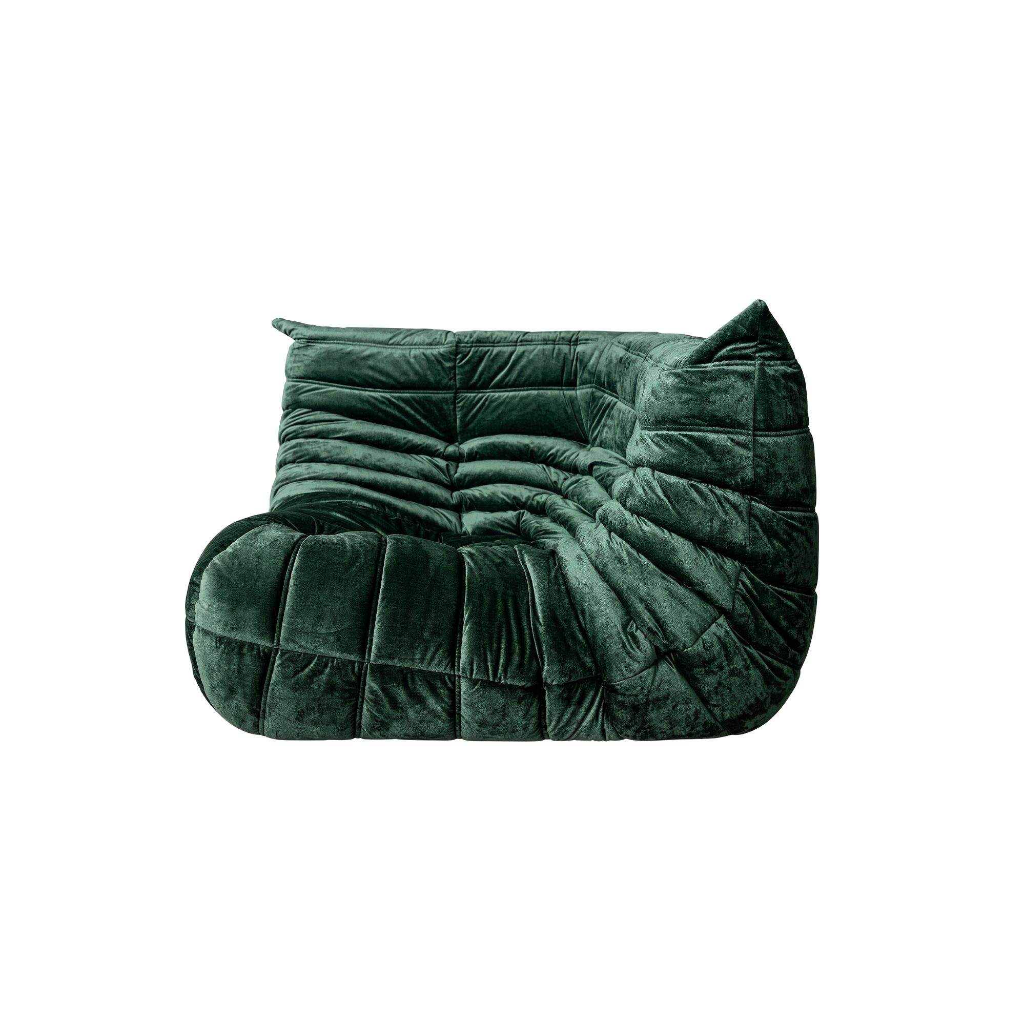 Togo Lounge Set 5-tlg. Washed Samt Forest Grün 3