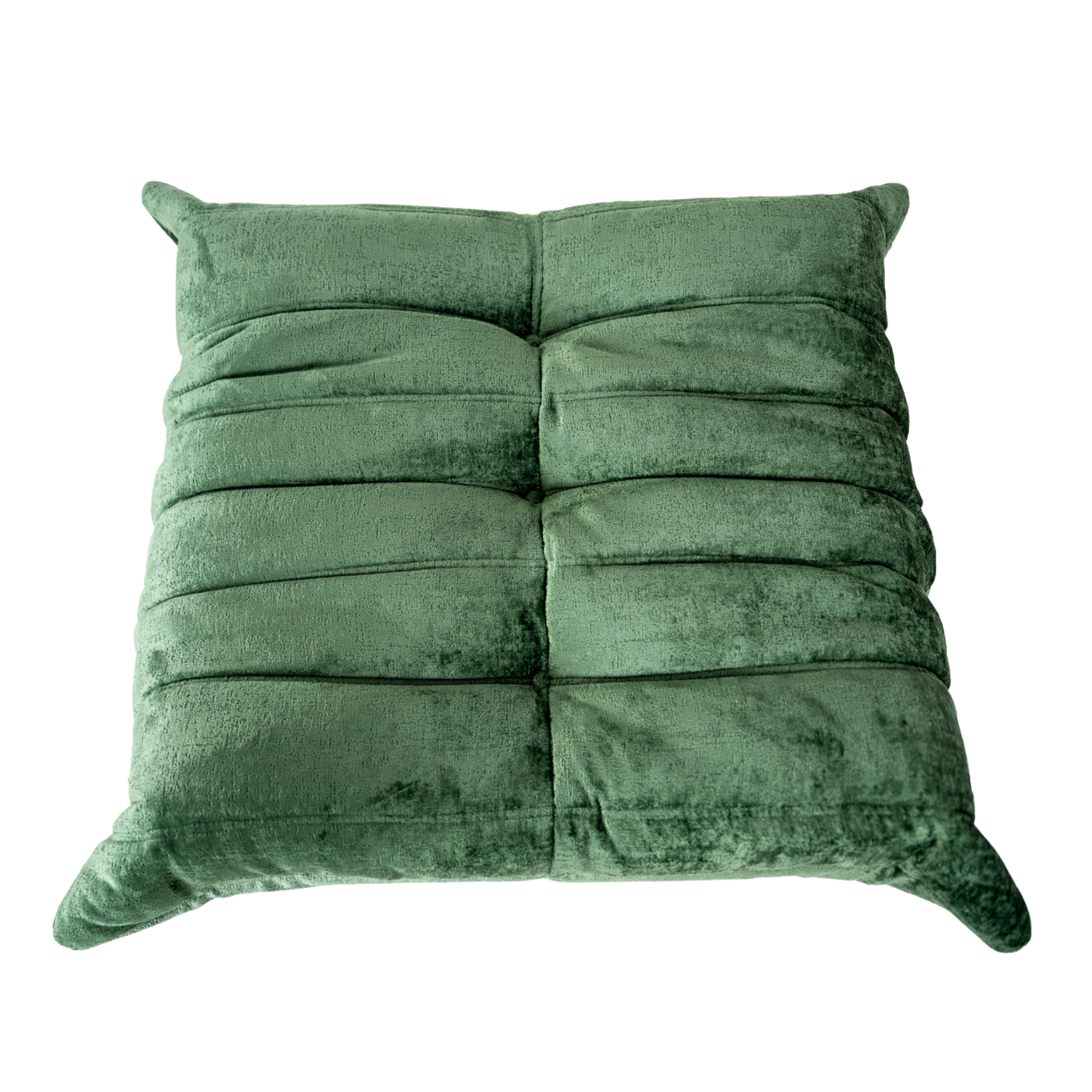 Togo Ottoman Washed Velvet Forest Green 0