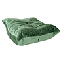 Togo Ottoman Washed Velvet Forest Green 3