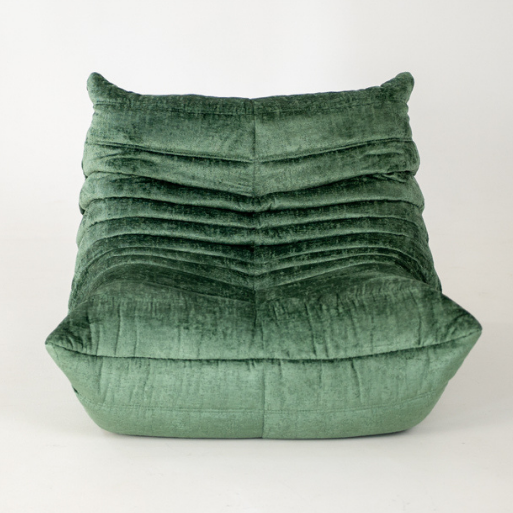 Togo Armchair Washed Velvet Forest Green 0