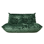Togo Sofa 2-Sitzer Washed Samt Forest Grün 0