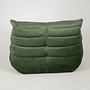 Togo Armchair Wave Rib Velvet Moss Green 3