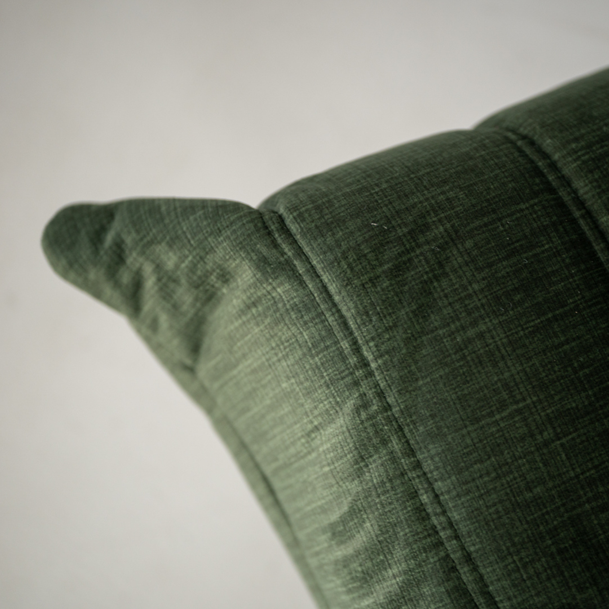 Togo Armchair Wave Rib Velvet Moss Green 6