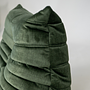 Togo Armchair Wave Rib Velvet Moss Green 8