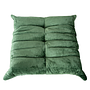 Togo Armchair and Ottoman Set Washed Velvet Forest Green 10